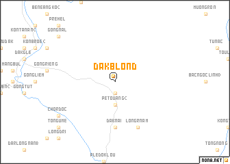 map of Dak Blond