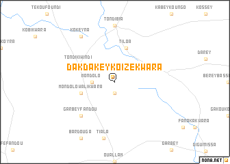 map of Dak Dakey Koïzé Kwara