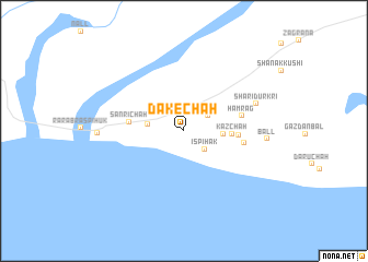 map of Dake Chāh