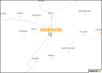 map of Dakengkou