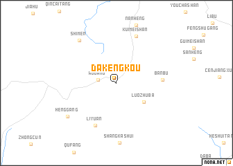 map of Dakengkou