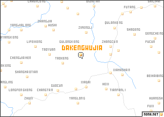 map of Dakengwujia