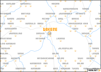 map of Dakere