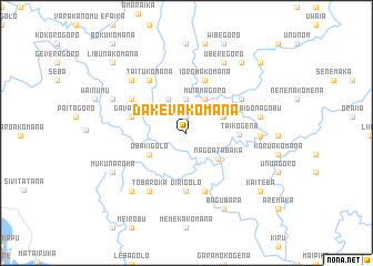 map of Dakevakomana