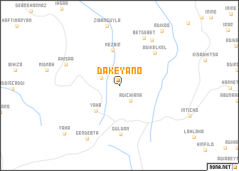 map of Dakʼeyano