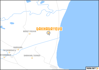 map of Dakhadayevo