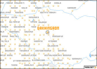 map of Dakhingaon