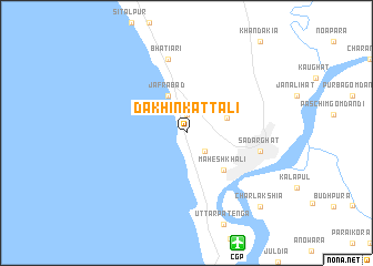 map of Dakhin Kāttali