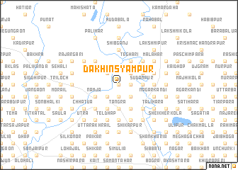 map of Dakhin Syampur