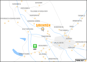 map of Dakhmeh