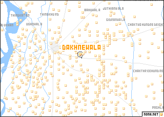 map of Dakhnewāla