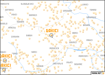 map of Dakići