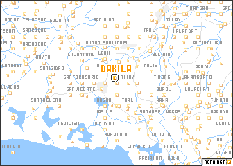 map of Dakila