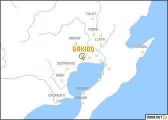 map of Dakiod