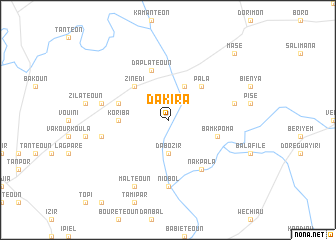 map of Dakira