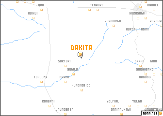 map of Dakita