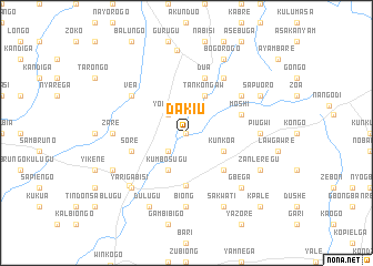 map of Dakiu