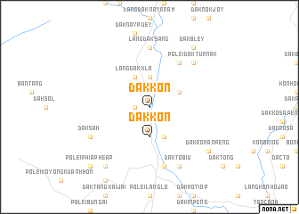 map of Dak Kòn