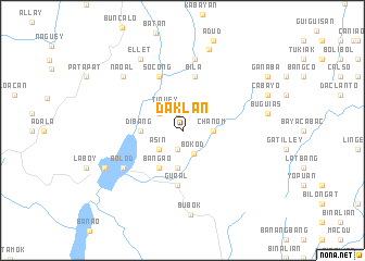 map of Daklan