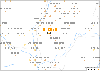 map of Dak Men