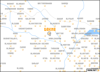 map of Dakme