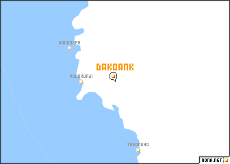 map of Dākoānk