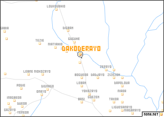 map of Dako-Dérayo