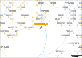 map of Dakongo