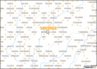 map of Dakongo