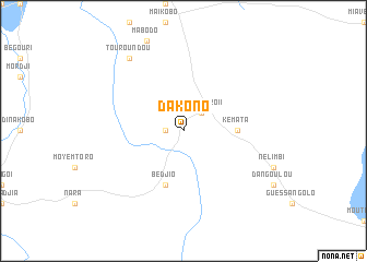 map of Dakono