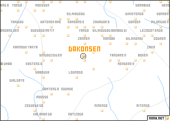 map of Dakonsen