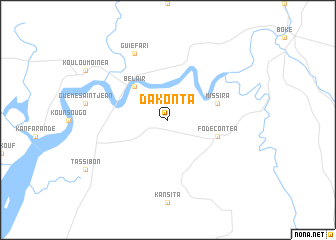 map of Dakonta