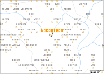 map of Dakontéon