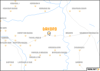 map of Dakoro