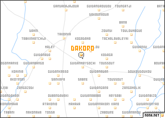 map of Dakoro