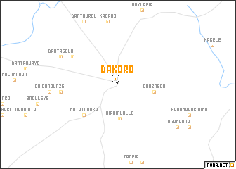 map of Dakoro