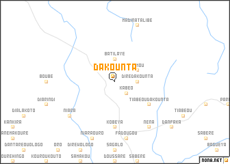 map of Dakounta