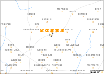 map of Dakouraoua