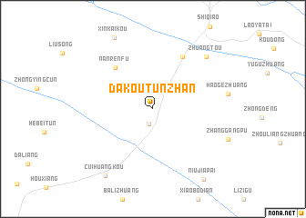 map of Dakoutunzhan