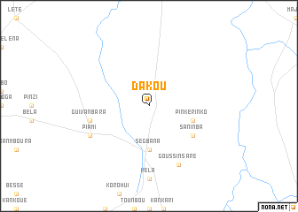map of Dakou