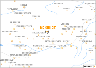 map of Ðakovac