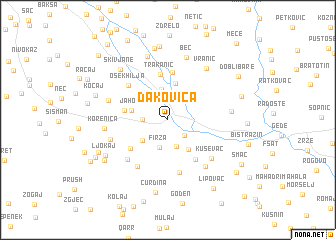 map of Ðakovica