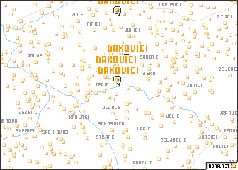 map of Ðakovići