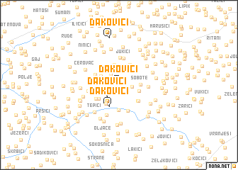 map of Ðakovići