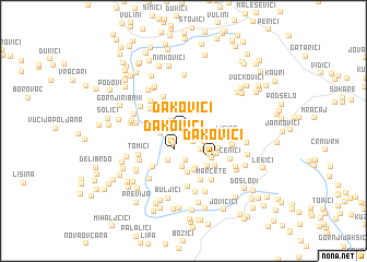 map of Ðakovići