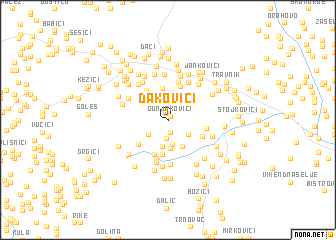 map of Ðakovići