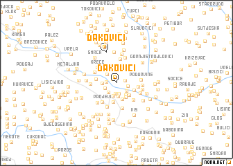 map of Ðakovići