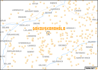 map of Ðakovska Mahala