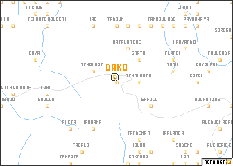 map of Dako