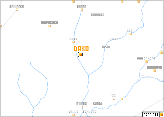 map of Dako